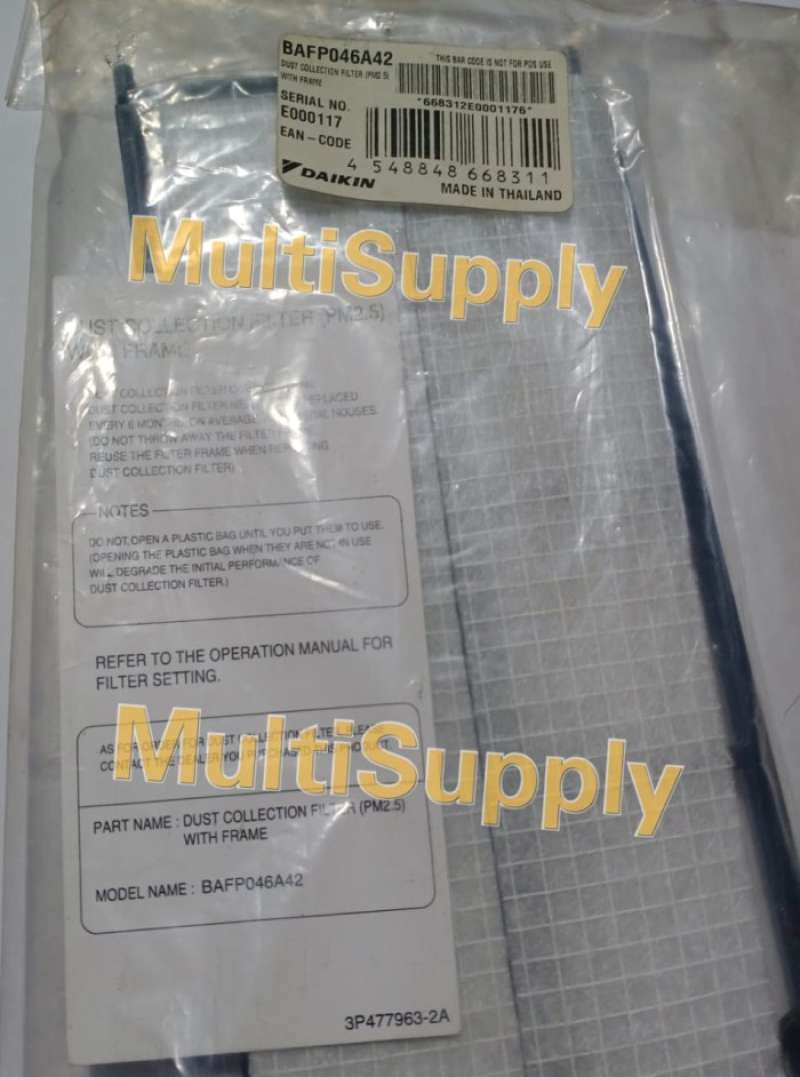 Promo Daikin Filter Ac Pm2.5 / Pm 2.5 Dengan Frame Diskon 17 di Seller Mahanani Store Cikoko