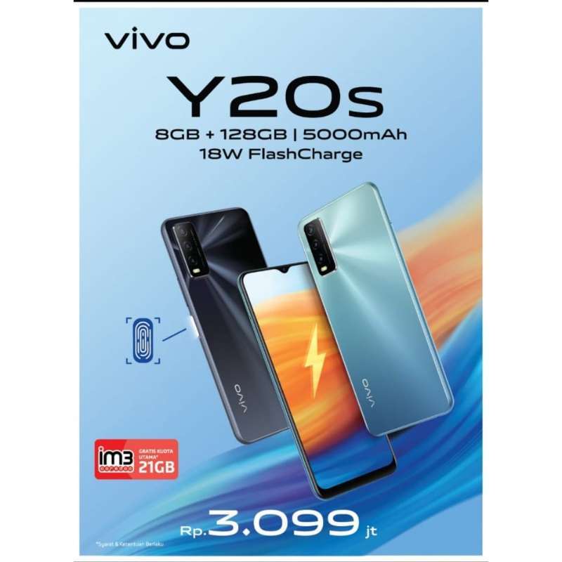 Jual VIVO Y20S RAM 8/128GB GARANSI RESMI Online Januari 2021 | Blibli