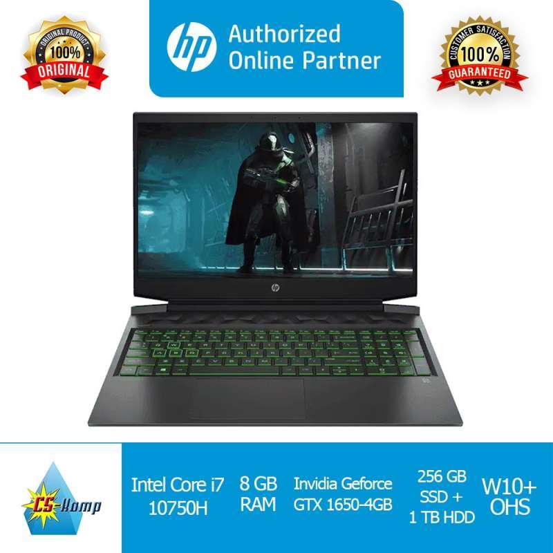 Jual HP Pav Gaming 15-DK1041TX(Black Green) | Intel Core i7-10750H