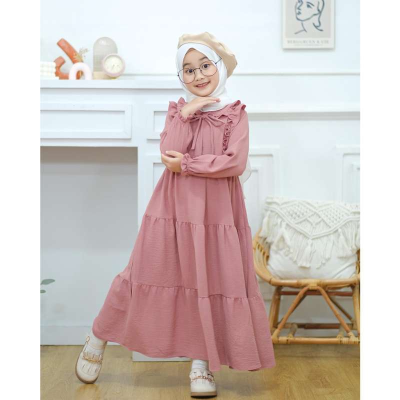 Jual Shafa Dress Kids Muslim Tanggung Ukuran Dari 8 Sampai 15 Tahun