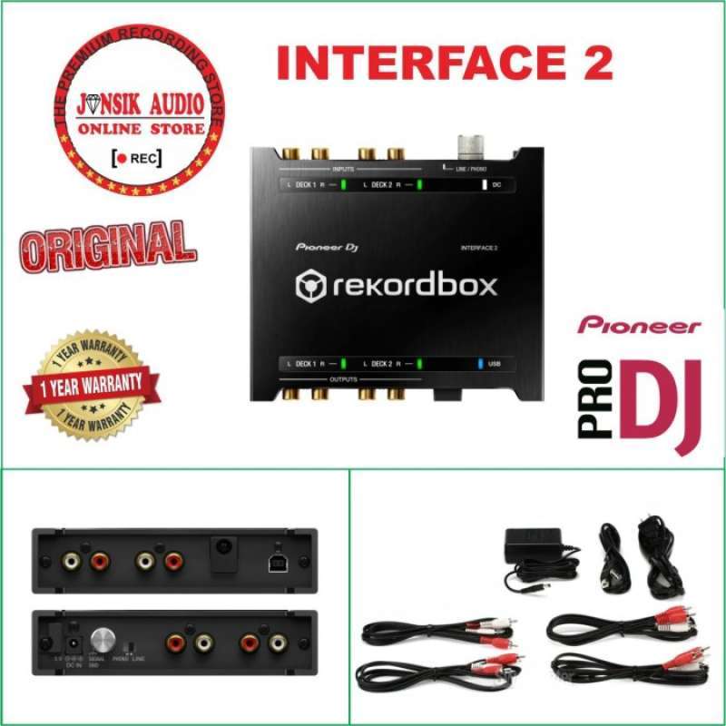 Promo Pioneer Dj Iinterface 2 Audio Interface For Rekordbox Diskon 17% ...
