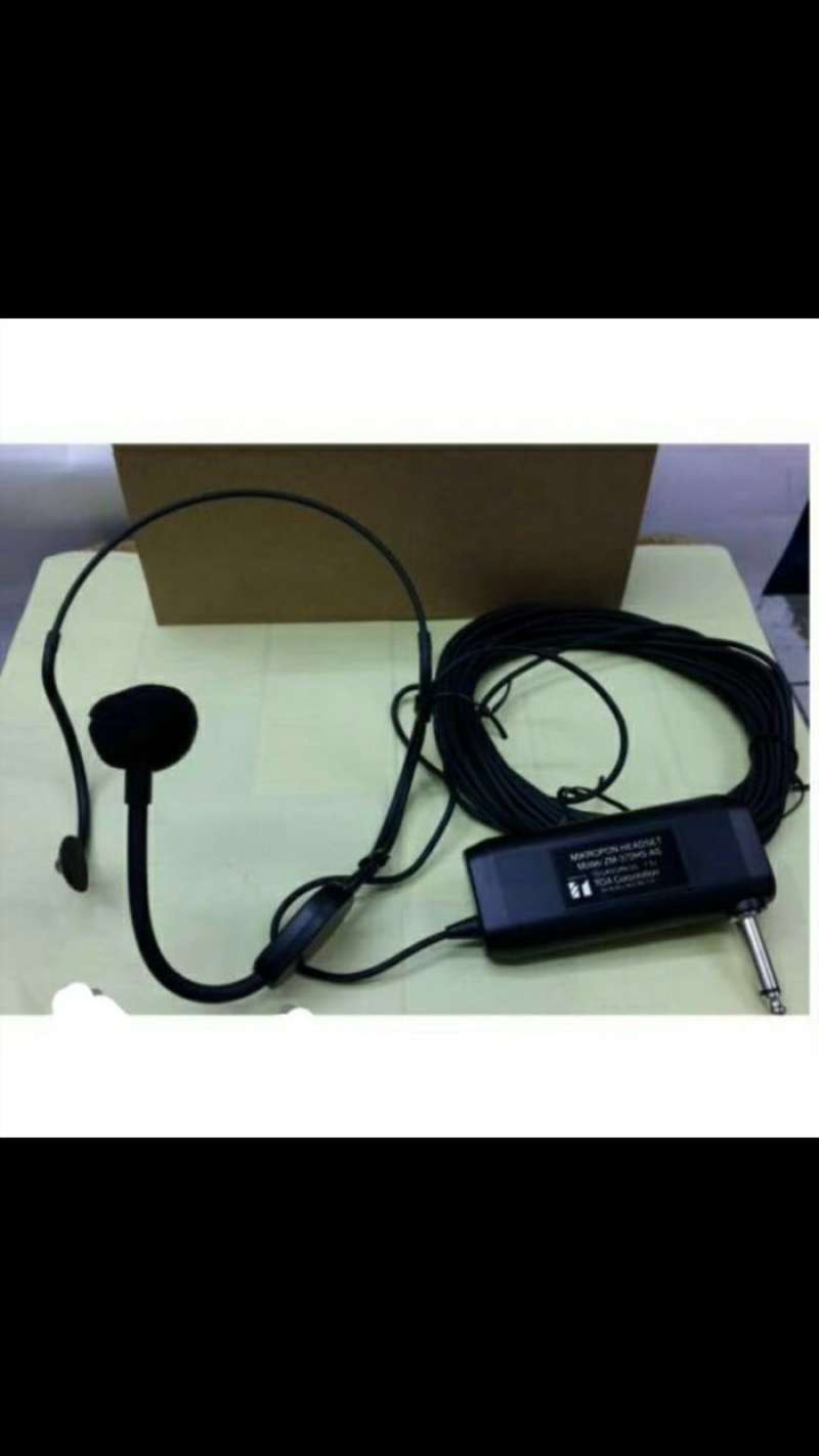 Promo TOA Microphone Headset ZM 370 HS ORIGINAL mic mik bando imam