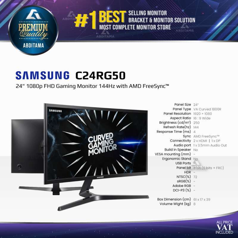 Promo Monitor LED Gaming Samsung 24RG50 C24RG50 LC24RG50F 24 1920x1080