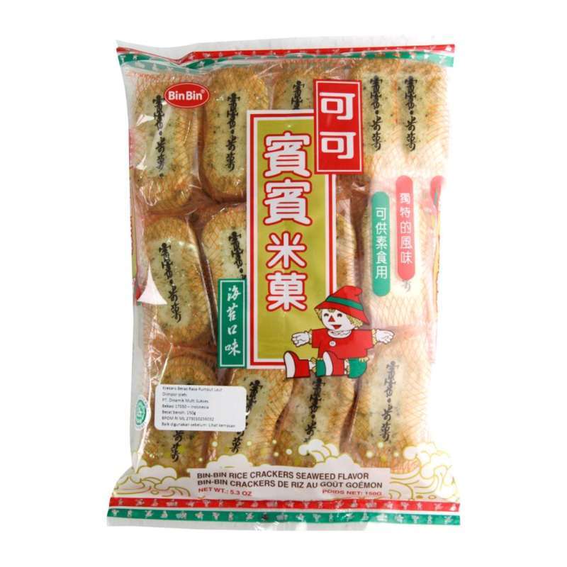 Promo Bin Bin Rice Crackers Seaweed Flavor [150 g] Diskon 11 di Seller