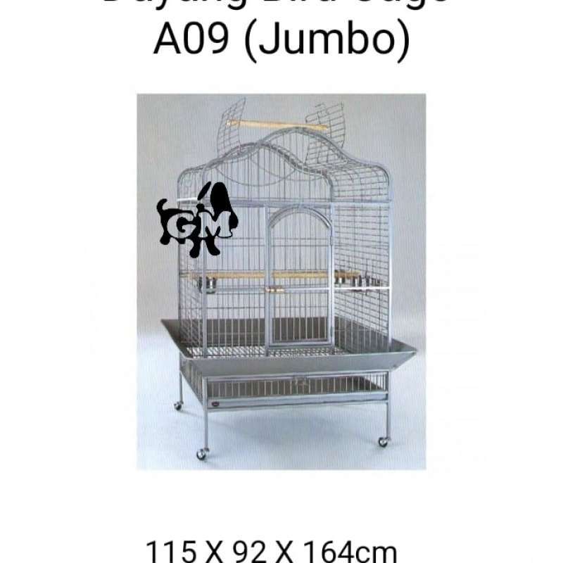 Jual A09 R Dayang Bird Cage Kandang Burung Macaw Afgrey KakakTua Parrot
