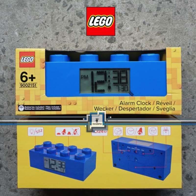Jual LEGO Brick Alarm Clock GIANT Clictime Digital Light Up Sound