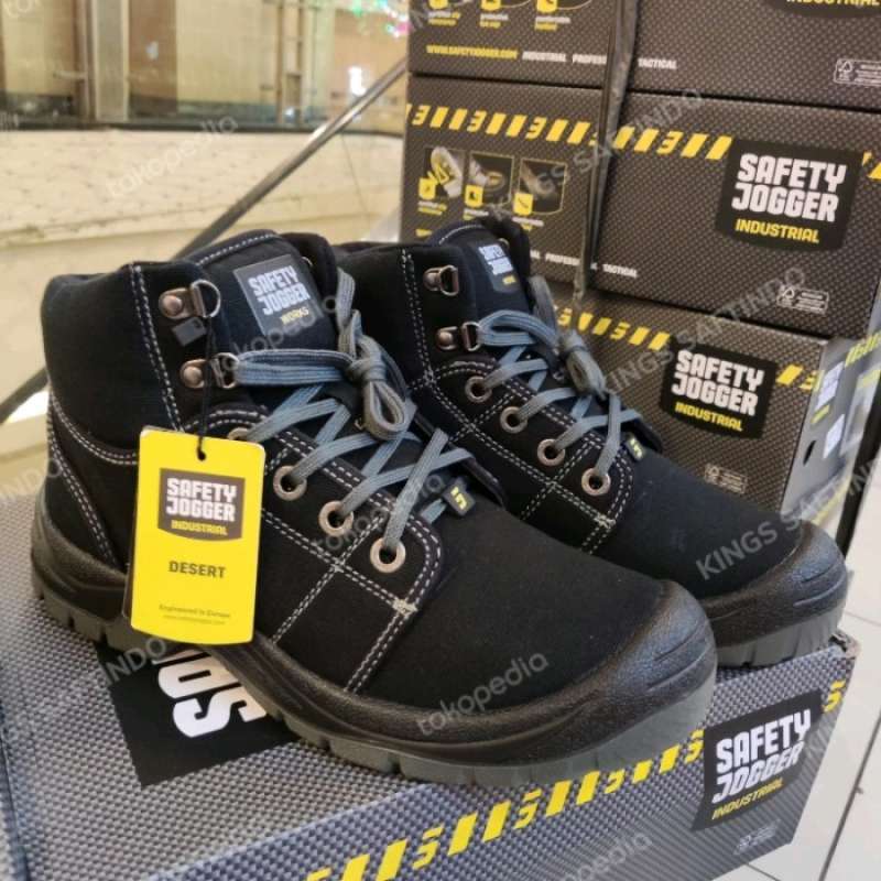 Jual Safety Shoes Jogger Desert Black/ Sepatu Safety Jogger Desert