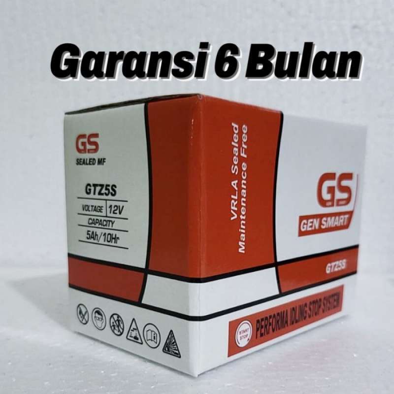 Jual Aki Motor Honda Cs1 Gtz5s Gs Accu Kering Di Seller Alice Otoparts