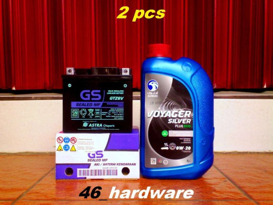 Jual AKI GS SEALED MF GTZ6V 12V 5Ah ADNOC VOYAGER 0W20 VARIO PCX ADV FU