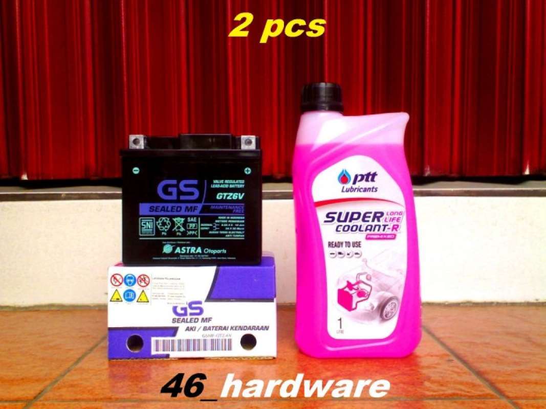 Promo AKI GS SEALED MF GTZ6V 12V 5Ah PTT COOLANT PINK VARIO PCX ADV FU