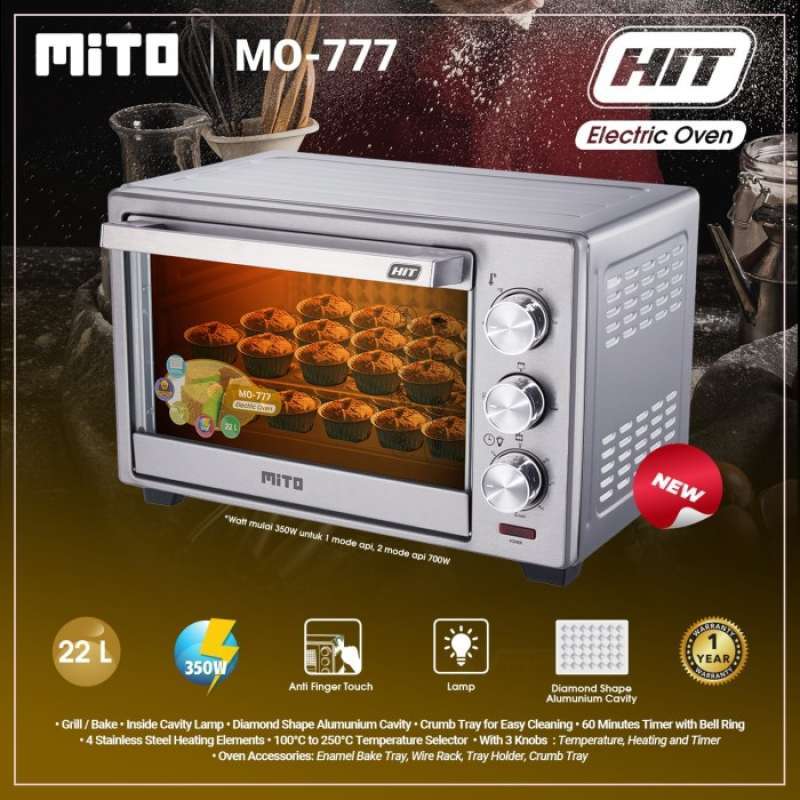Jual Oven Listrik Mito Kapasitas 22 Liter MO-777 MO 777 Online Maret