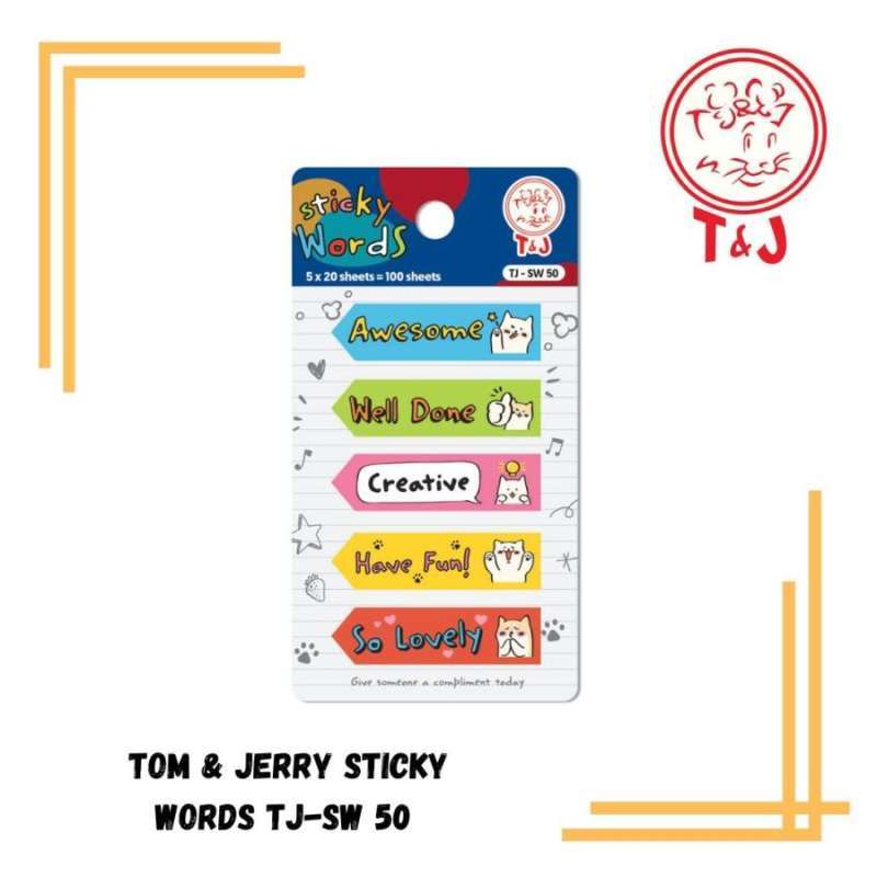 Jual TOM & JERRY STICKY WORDS TJ-SW 50 [ PCS ] di Seller Sarana alat ...