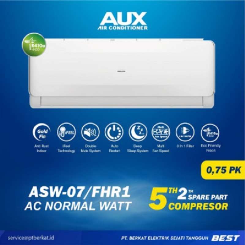 Jual AUX AIR CONDITIONER 3/4PK ASW07A4/FHR1 INDOOR & OUTDOOR di Seller