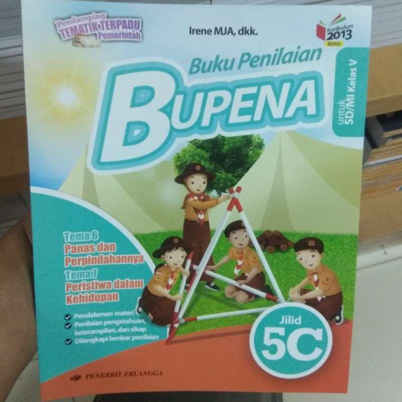 Jual Bupena Buku Penilaian Sd Kelas 5c Kurikulum 2013 Revesi Erlangga ...