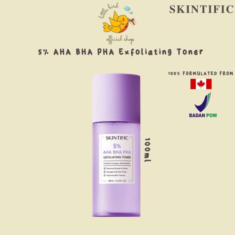 Jual SKINTIFIC 5 AHA BHA PHA EXFOLIATING TONER di Seller Paras Ayu