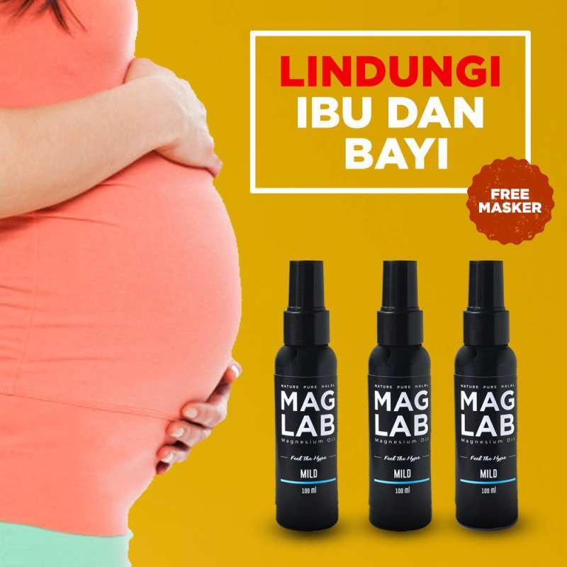 Promo MAGLAB MAGNESIUM OIL NUTRISI VITAMIN IBU HAMIL MENYUSUI KEHAMILAN BUMIL Diskon 22 di