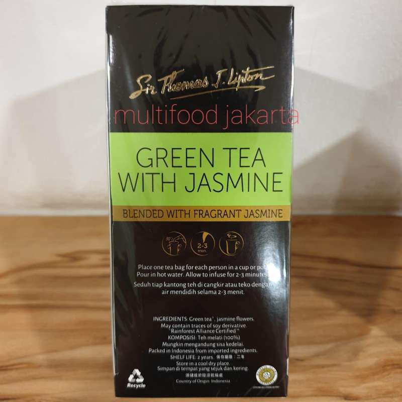Jual Lipton green tea with jasmine / teh hijau melati lipton premium di
