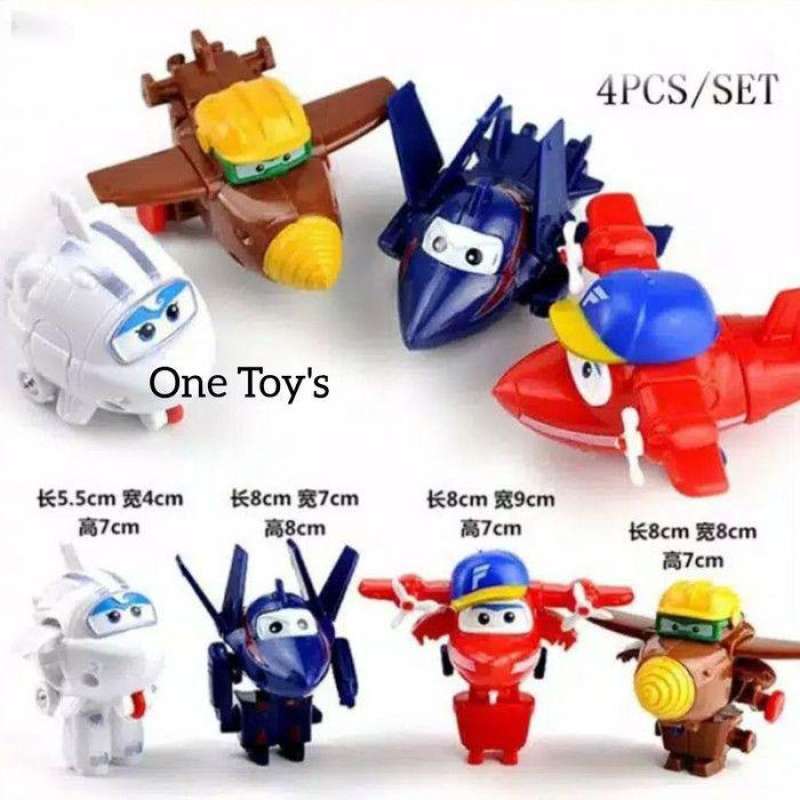 Jual Action figure super wings mainan pesawat jet super wing di Seller