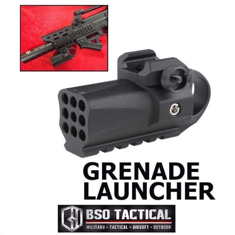 Jual HFC Mini Grenade Launcher HG138 Metal for AEG GBB GBBR CQB Airsoft di Seller BSO Tactical