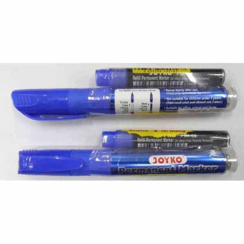 Jual Spidol Permanent Joyko PM-34RF Round Tip Free Refill ( PCS