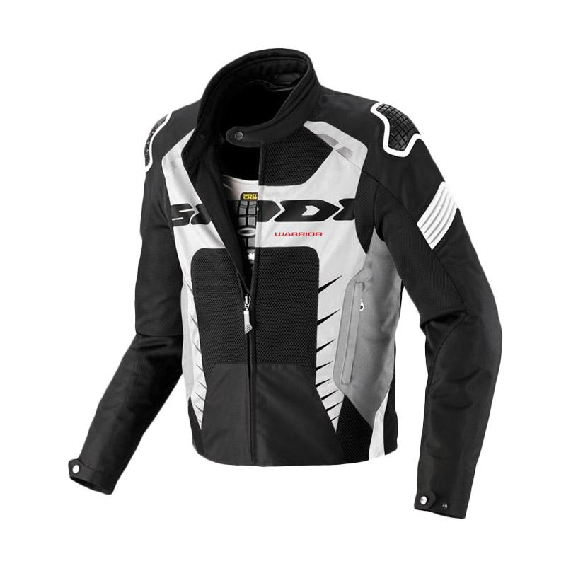 Jual Spidi Warrior Net Jaket  Motor Black White  Online 