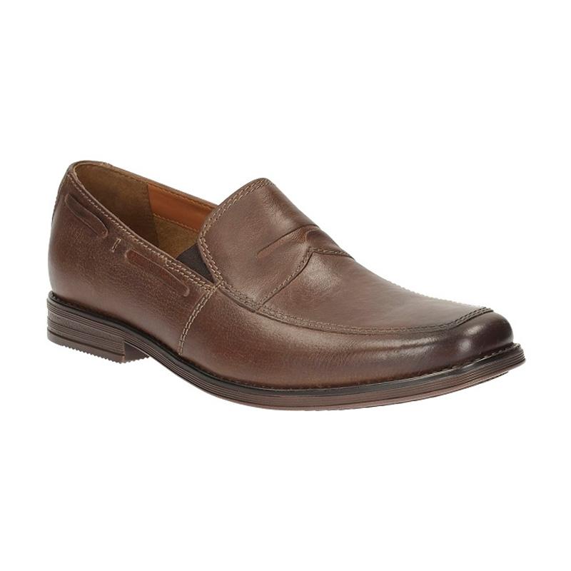 Jual Clarks Holmby Step Brown Lea Sepatu Pria Online