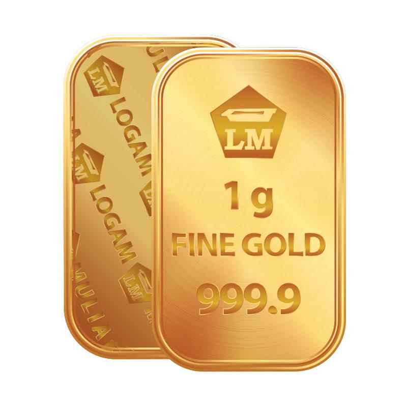 Jual Antam Logam Mulia Keping Emas [1 g/ 999.9% Fine Gold 