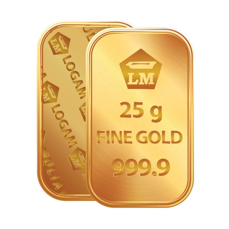 Jual Antam Logam Mulia Keping Emas [25 g/ 999,9% Fine Gold 