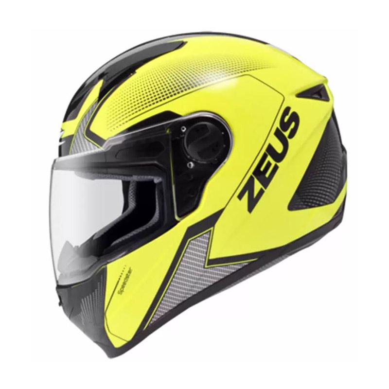 Jual Zeus 811 Helm  Full  Face  Kuning Stabilo AL6 Hitam 