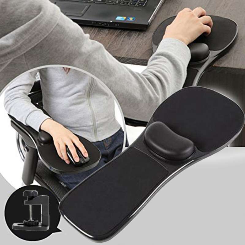 Jual Ergonomic Computer Arm Rest Mouse Pad Wrist Cushion Attaches To