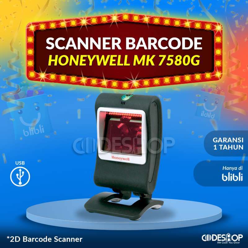 Jual Barcode Scanner Honeywell Genesis Mk-7580g - Mk-7580 G | 2 Dimensi ...