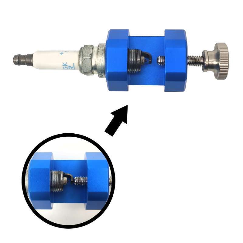 Promo Car Engine Spark Plug Gap Tool 14mm Threaded Aluminum Easy To Use