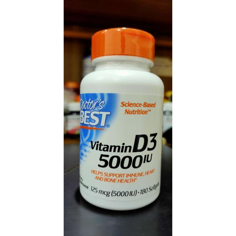 Jual Doctors Best Vitamin D3 5000 IU 180 Softgels D3 5000IU Doctor di