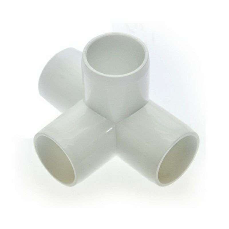 1 Pvc 4 Way Fitting , PVC- 4 way L/T – KRESI