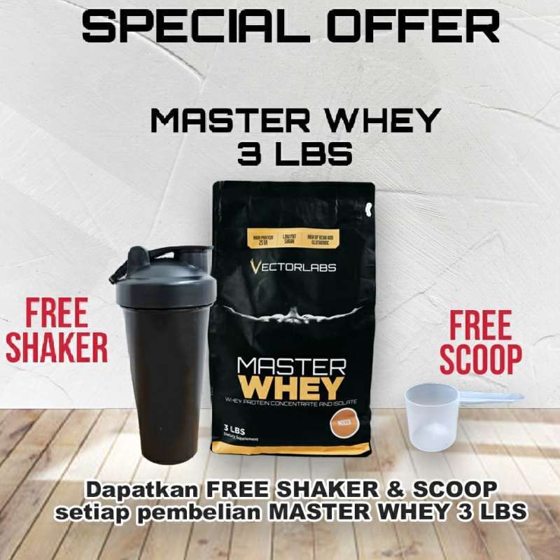 Jual MASTER WHEY VECTORLABS 3 LB LBS PURE WHEY PROTEIN ISOLATE