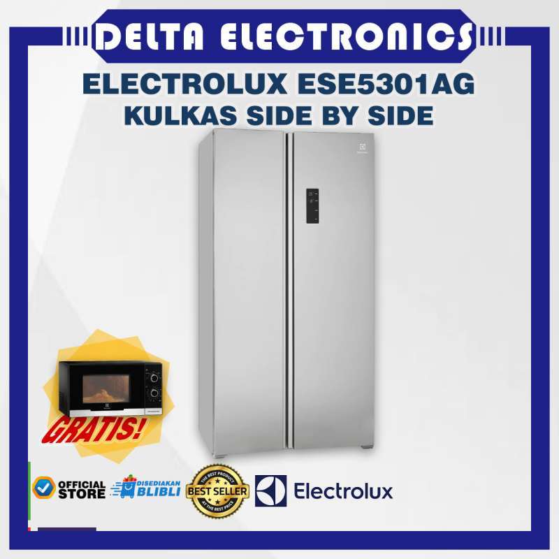 Promo Electrolux ESE5301AG Kulkas Side by Side NutriFresh Inverter