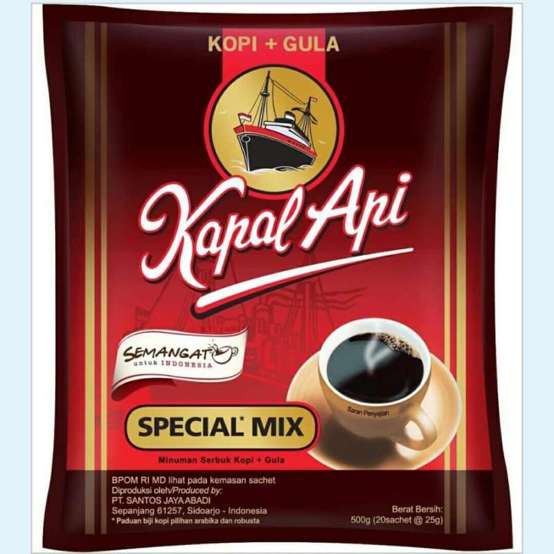 Promo Kopi Kapal Api Special Mix Kopi Hitam + Gula Sachet 24 gr