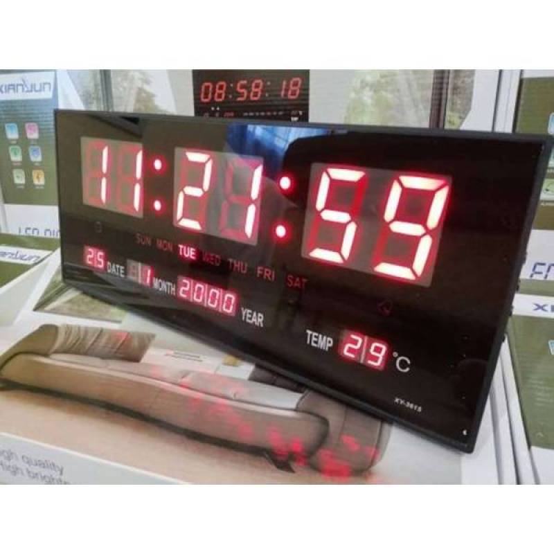 Promo Jam Dinding Digital LED Meja LED Clock merah Diskon 13 di Seller