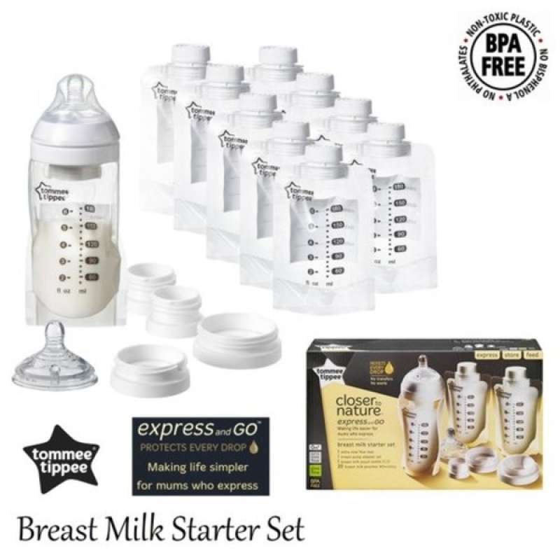Jual Tommee Tippee Express & Go Breast Milk Starter Kit di Seller