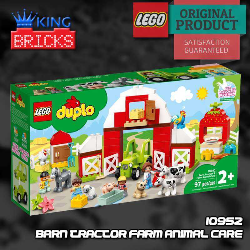 Promo LEGO 10952 DUPLO Town Barn, Tractor & Farm Animal Care Diskon 36% ...