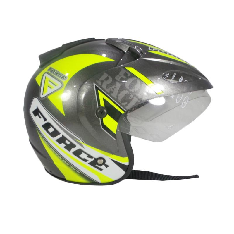 Jual NCH Helmet Motif Force Helm Half Face - Grey List 