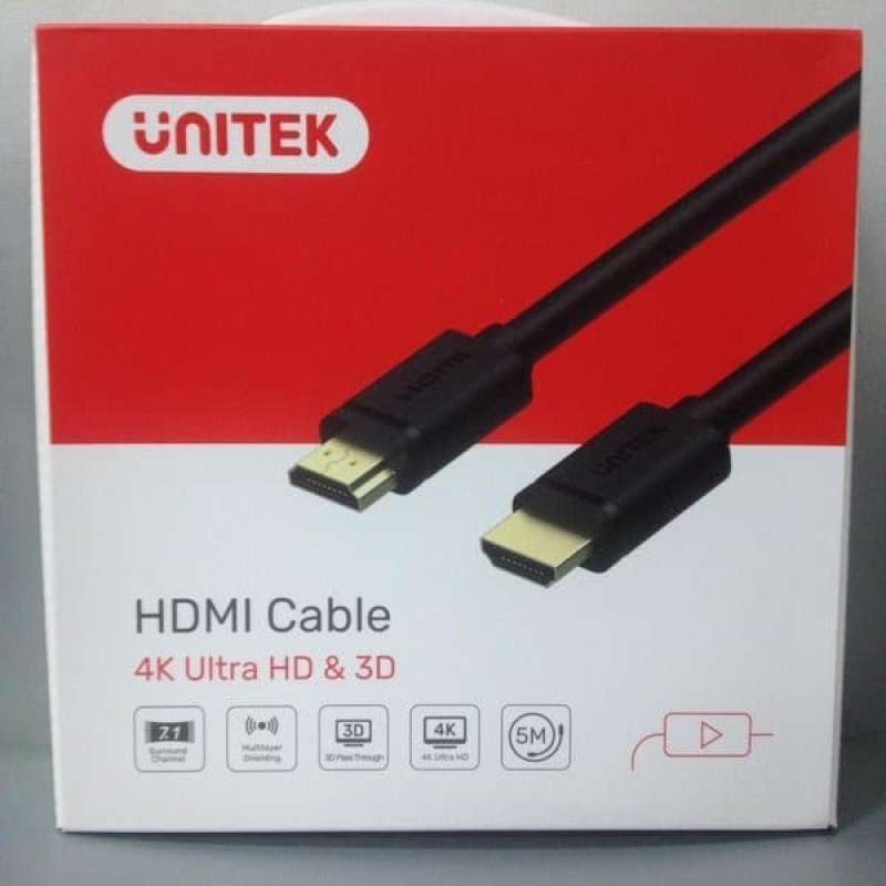 Jual Kabel HDMI Unitek 5 Meter Highspeed with Cable YC140M di