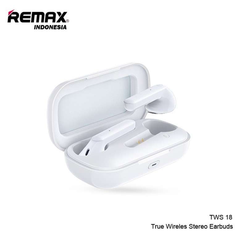 Promo REMAX True Wireless Stereo Earbuds 5.0 Bluetooth Version TWS-18 ...