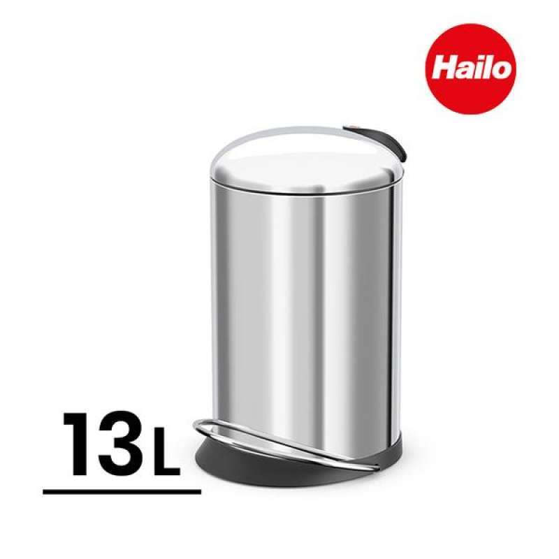 Jual (hailo)[hailo] Germany Topdesign M Stainless Steel Trash Can Di