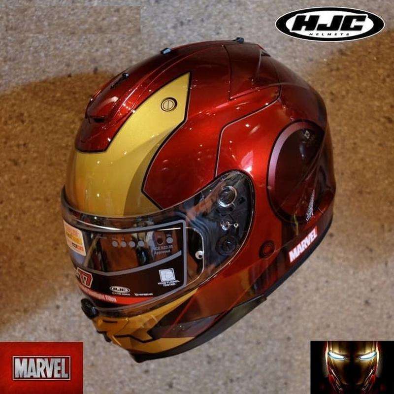 Jual HJC Helm Full Face IS17 Ironman Marvels Edition RED XL di
