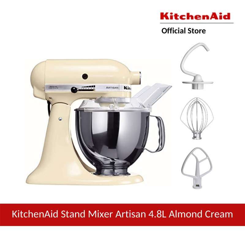 Jual KitchenAid Artisan Series 5KSM150PSEAC Stand Mixer Almond Cream