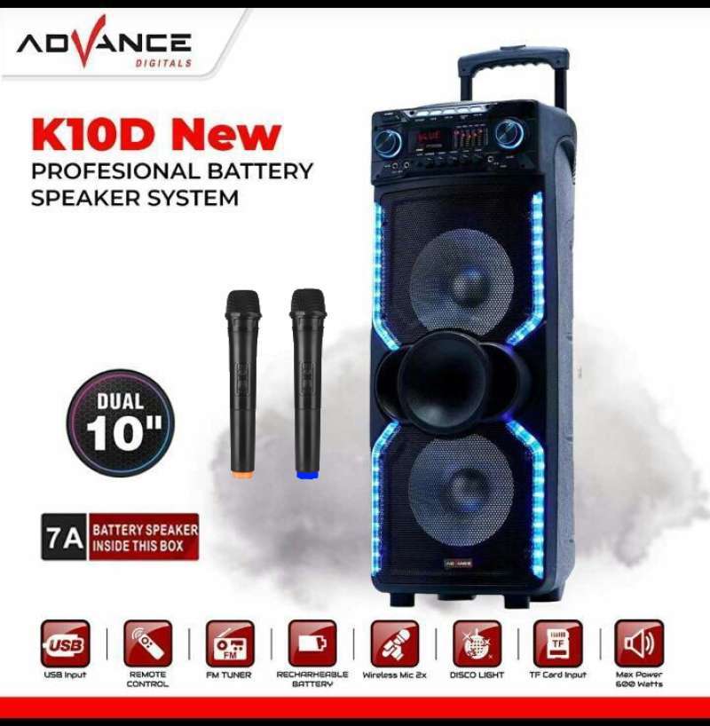 Jual Advance K10D PA Hi Fi Portable Bluetooth Speaker di Seller Setia