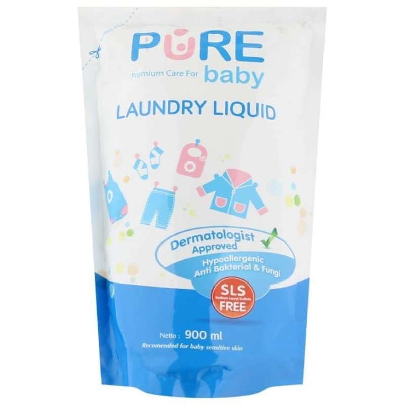 Promo PURE Baby Laundry Liquid 900ml Refill / Pure BB Laundry Detergent