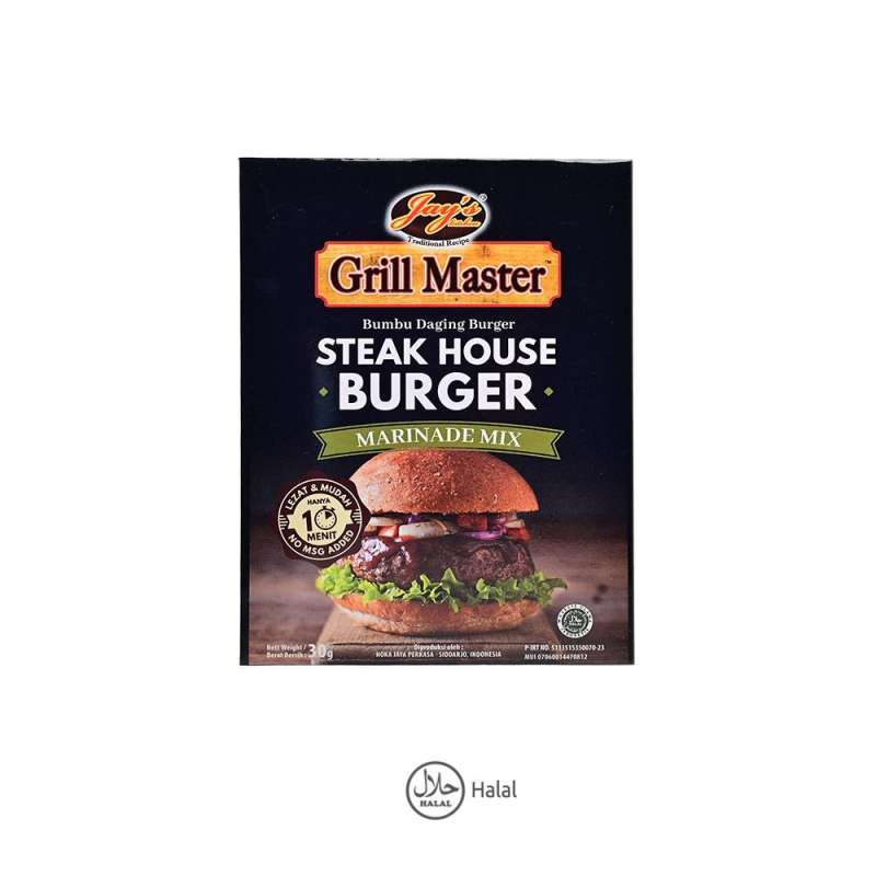 Jual Jay's Grill Master Steak House Burger Seasoning Mix 30 g di