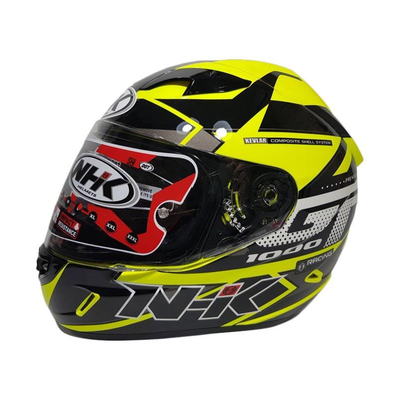 Jual NHK GP1000 Star Double Visor Helm Full Face Yellow Fluo M di